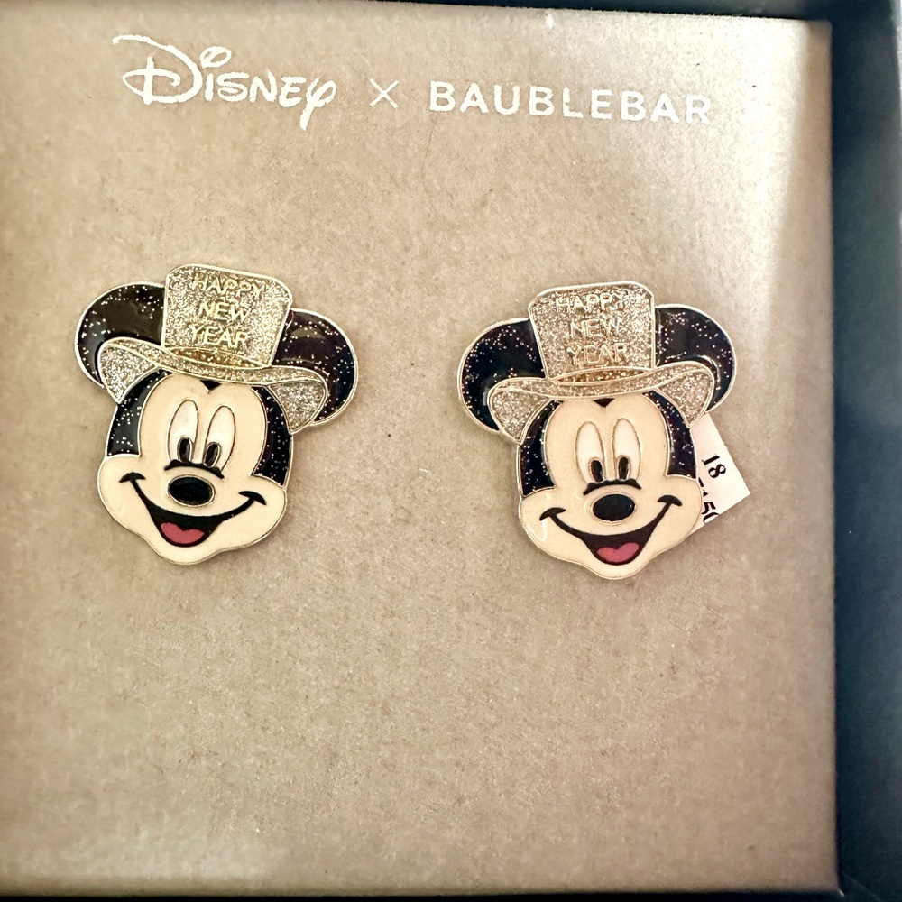 Disney X Baublebar MICKEY MOUSE Happy New Year Earring